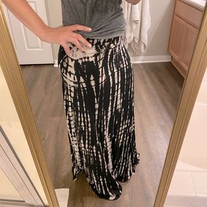Tie dye maxi skirt